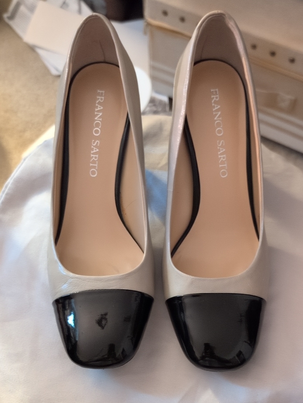 Franco Sarto Leather Upper Pumps